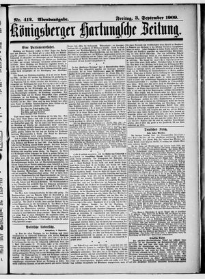 Königsberger Hartungsche Zeitung vom 03.09.1909