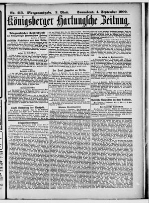 Königsberger Hartungsche Zeitung vom 04.09.1909