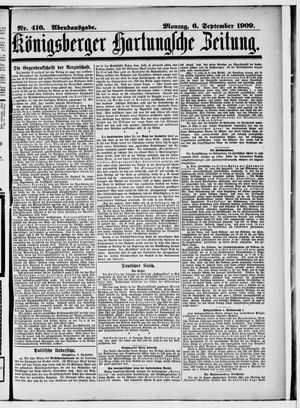 Königsberger Hartungsche Zeitung vom 06.09.1909