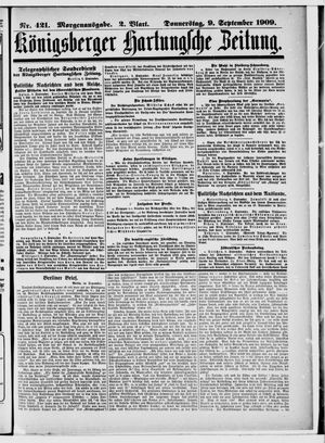 Königsberger Hartungsche Zeitung vom 09.09.1909