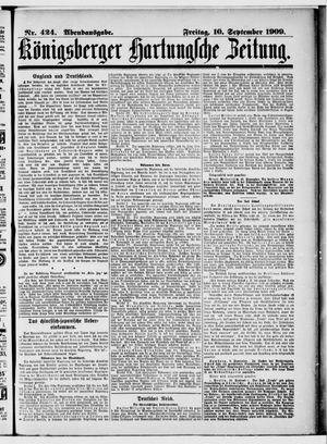 Königsberger Hartungsche Zeitung vom 10.09.1909