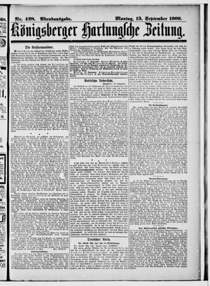 Königsberger Hartungsche Zeitung vom 13.09.1909