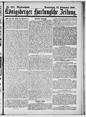 Königsberger Hartungsche Zeitung vom 16.09.1909