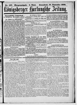 Königsberger Hartungsche Zeitung vom 18.09.1909