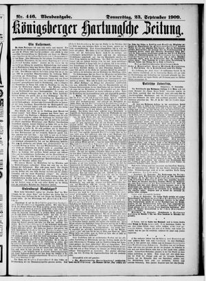 Königsberger Hartungsche Zeitung vom 23.09.1909