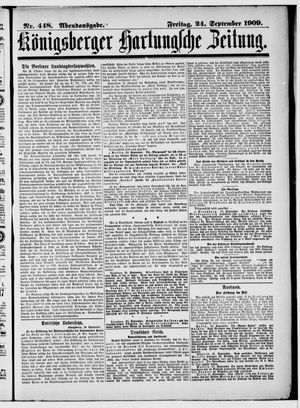 Königsberger Hartungsche Zeitung vom 24.09.1909