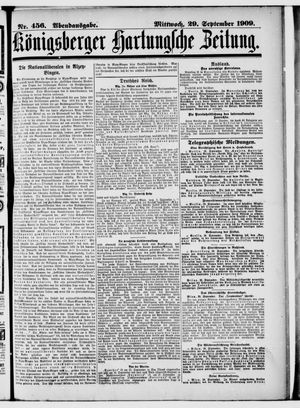 Königsberger Hartungsche Zeitung vom 29.09.1909