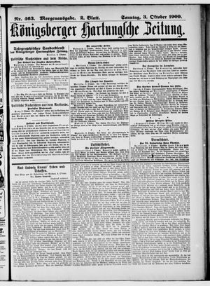 Königsberger Hartungsche Zeitung on Oct 3, 1909