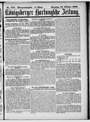 Königsberger Hartungsche Zeitung vom 10.10.1909