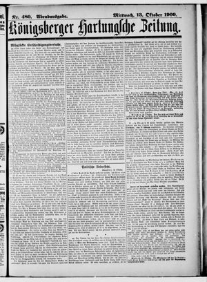 Königsberger Hartungsche Zeitung vom 13.10.1909