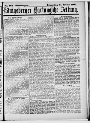 Königsberger Hartungsche Zeitung vom 14.10.1909