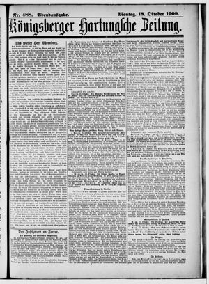 Königsberger Hartungsche Zeitung vom 18.10.1909