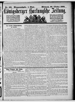 Königsberger Hartungsche Zeitung vom 20.10.1909