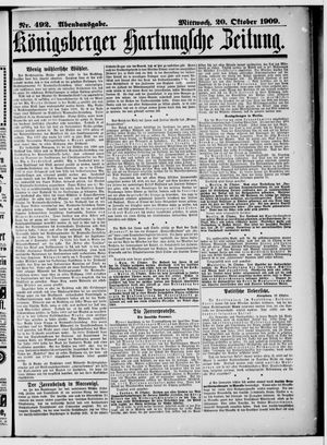Königsberger Hartungsche Zeitung vom 20.10.1909