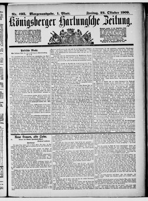 Königsberger Hartungsche Zeitung vom 22.10.1909
