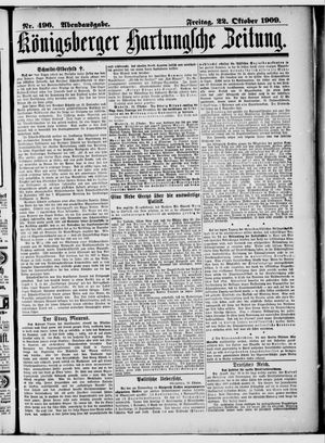 Königsberger Hartungsche Zeitung vom 22.10.1909
