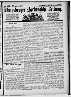 Königsberger Hartungsche Zeitung vom 23.10.1909