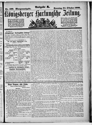 Königsberger Hartungsche Zeitung vom 24.10.1909