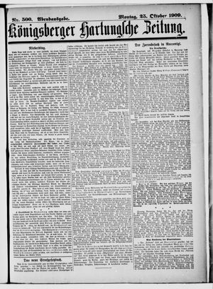 Königsberger Hartungsche Zeitung vom 25.10.1909