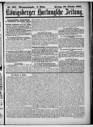 Königsberger Hartungsche Zeitung vom 29.10.1909