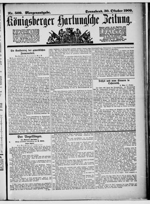 Königsberger Hartungsche Zeitung vom 30.10.1909