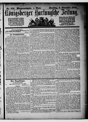 Königsberger Hartungsche Zeitung vom 02.11.1909