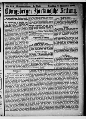 Königsberger Hartungsche Zeitung vom 02.11.1909