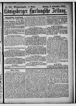 Königsberger Hartungsche Zeitung vom 05.11.1909