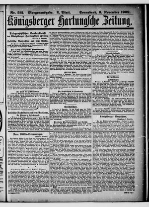 Königsberger Hartungsche Zeitung vom 06.11.1909