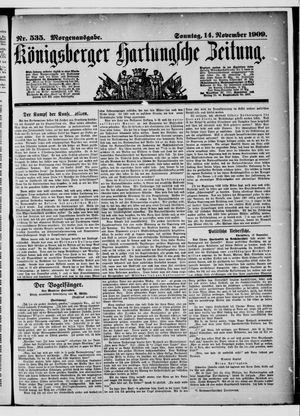 Königsberger Hartungsche Zeitung on Nov 14, 1909