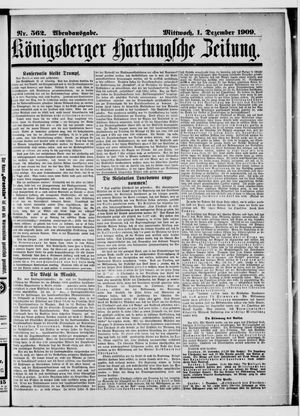 Königsberger Hartungsche Zeitung vom 01.12.1909