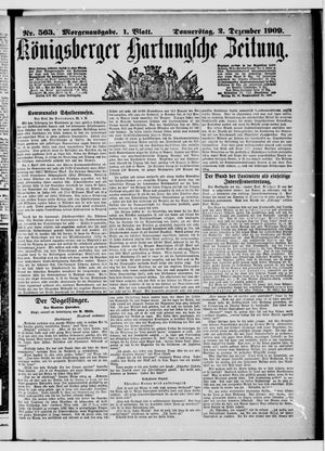 Königsberger Hartungsche Zeitung vom 02.12.1909
