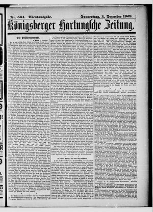 Königsberger Hartungsche Zeitung vom 02.12.1909