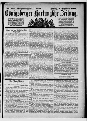 Königsberger Hartungsche Zeitung vom 03.12.1909