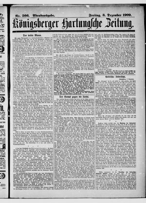 Königsberger Hartungsche Zeitung vom 03.12.1909