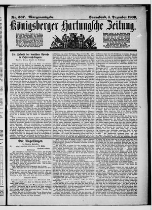 Königsberger Hartungsche Zeitung vom 04.12.1909