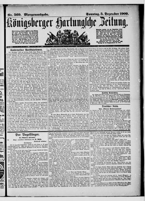 Königsberger Hartungsche Zeitung vom 05.12.1909