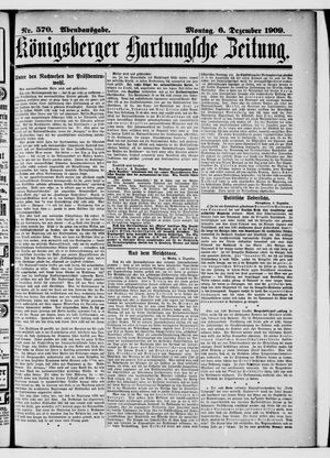Königsberger Hartungsche Zeitung vom 06.12.1909