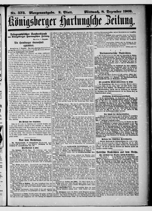 Königsberger Hartungsche Zeitung vom 08.12.1909