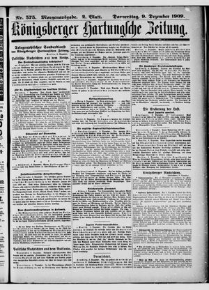 Königsberger Hartungsche Zeitung vom 09.12.1909