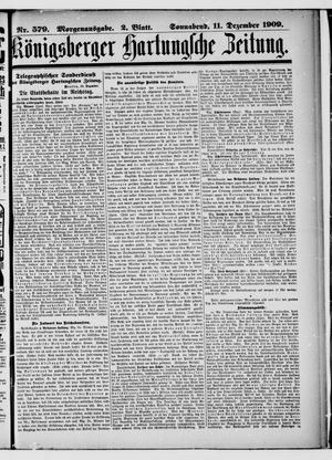 Königsberger Hartungsche Zeitung vom 11.12.1909