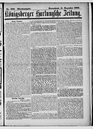 Königsberger Hartungsche Zeitung vom 11.12.1909
