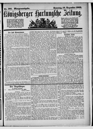 Königsberger Hartungsche Zeitung vom 12.12.1909