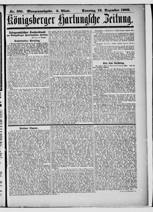 Königsberger Hartungsche Zeitung vom 12.12.1909