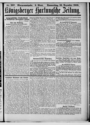 Königsberger Hartungsche Zeitung vom 16.12.1909