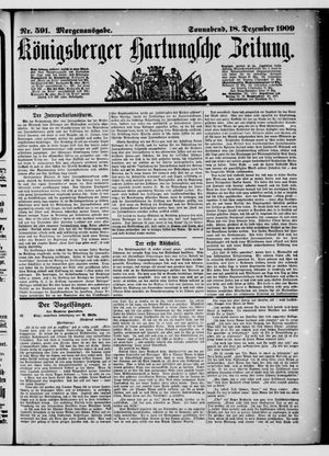 Königsberger Hartungsche Zeitung vom 18.12.1909