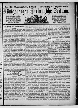 Königsberger Hartungsche Zeitung vom 23.12.1909