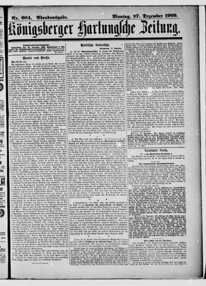 Königsberger Hartungsche Zeitung vom 27.12.1909