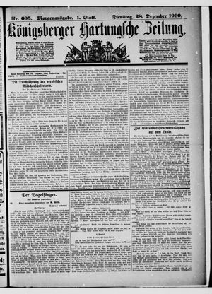 Königsberger Hartungsche Zeitung vom 28.12.1909
