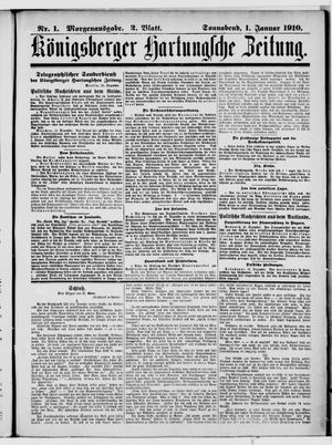 Königsberger Hartungsche Zeitung vom 01.01.1910